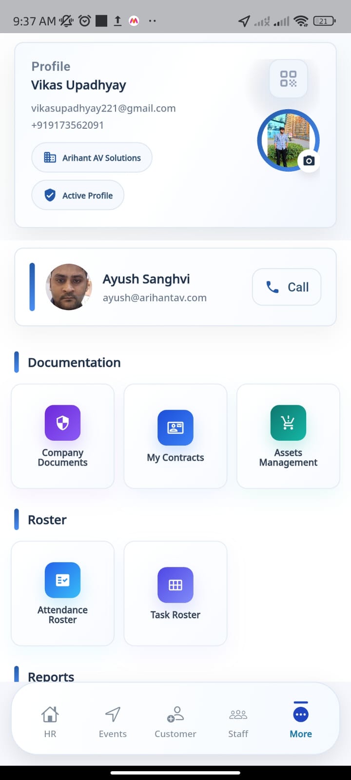 Naavy – Attendance & Payroll mobile application project